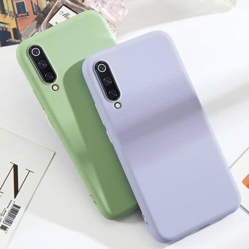 Case for Xiaomi Mi 9 Luxury Original Liquid Silicone Case Rubber Microfiber Cloth Lining Cushion Phone Cover for Mi 9 SE