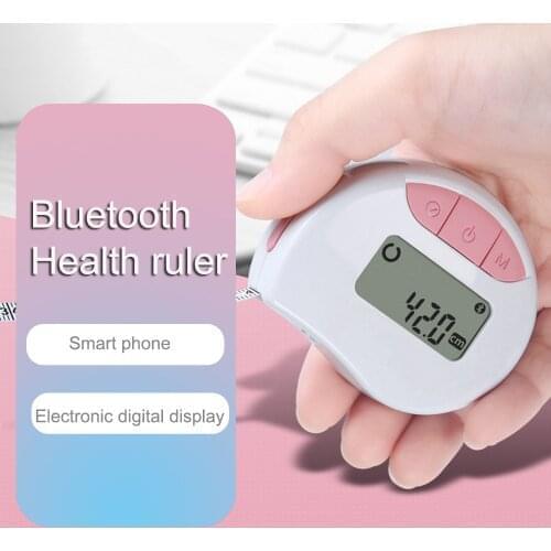 Digital Body Circumference Tape with Bluetooth 150cm Measure Waist Bicep Measure with Auto-Locking and Retractable
