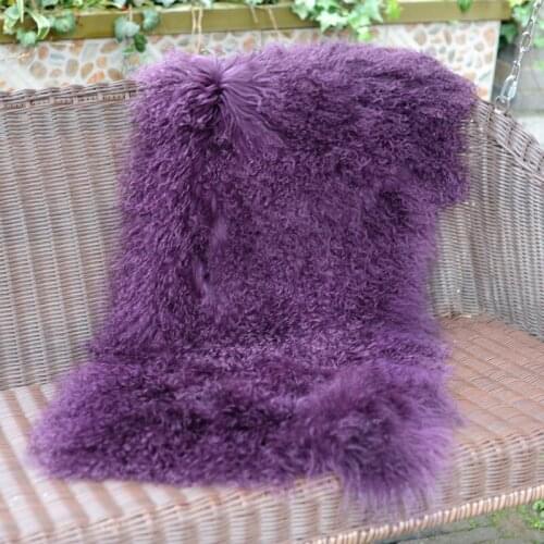 CX-D-24K Mongolian Lamb Fur Mat Carpet Chair Sofa Cover For Bedroom Home Decor Fur Rugs