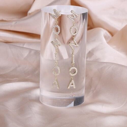 DOREMI Cubic Zirconia Personality Name/Number Letter Custom Custom Old English style Name Jewelry Personality Women Accessories