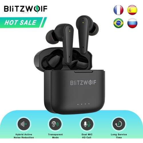 [Dual ANC] BlitzWolf BW-FYE11 TWS bluetooth-compatible V5.0 Earphone Active Noise Reduction HiFi Stereo HD Calls Touch Control