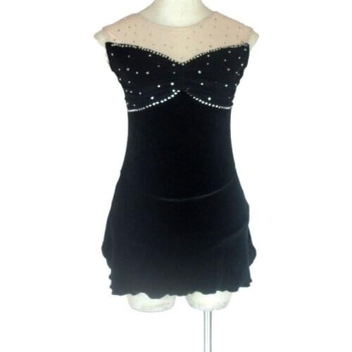 Custom Figure Skating Dresses For Girls Fashion New Brand Competition Children Ice Figure Skating Dresses Crystal DR3824