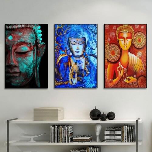Lord Buddha Religious Art Canvas Print Painting Modern Figure Wall Picture Buddhism Faith Living Room Home Decoration Poster