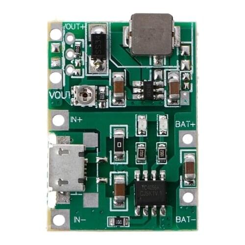 Lithium Li-ion 18650 3.7V 4.2V Battery Charger Board DC-DC Step Up Boost Module