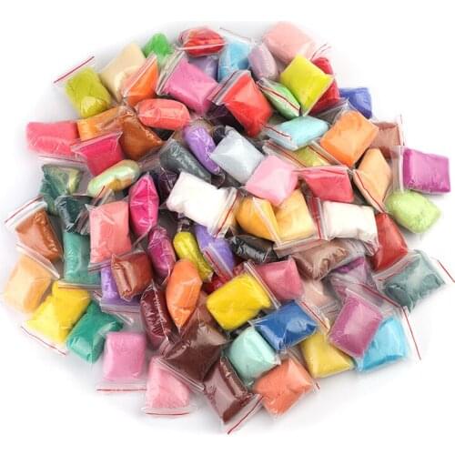 MIUSIE 20/50/100 Pcs Mixed Color Wool Tops Roving Wool Fibre Wool Needle Handmade Spinning Craft For DIY Wool Doll Needlework