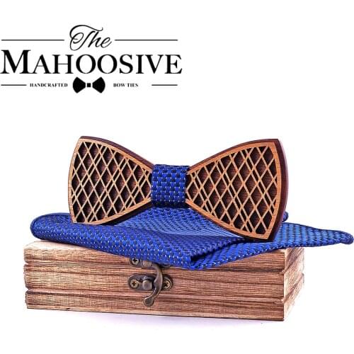 Fashion Groom Wooden Bow Tie Set Butterfly Men Party Bow ties for men Decor Gentleman Bow ties Modeling party bow tie