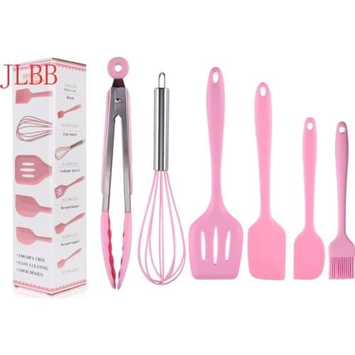 Nordic Six-Piece Silicone Kitchenware Household Organic Spatula Spatula Kitchen Accessories Set Cake Cooking Tools