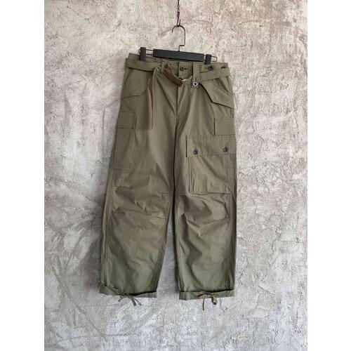 2020 autumn Loose Mens Trousers Pure Color Cotton and Linen Pants Men Pants Male