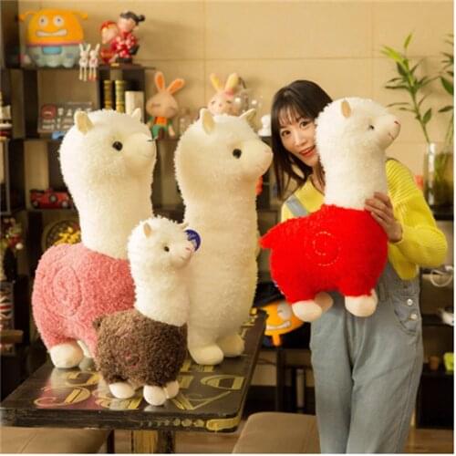 Plush Toy Alpaca Doll Comfortable Lying Pillow Cute Doll Creative Gifts Simulation Animal Peluche Party Decoration Birthday Gift