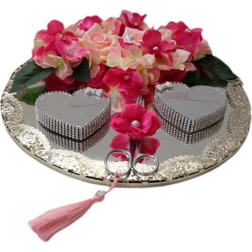 NAME Silver Design Engagement Tray