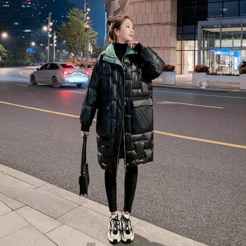 Korean Style Down Jacket Women 2020 Women Coat Fashion Woman Parkas Womens Jacket Long Outwear Womens Clothes Abrigos WPY1587