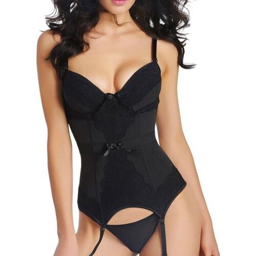 Plus Size Sexy Bodydoll Women Tights Hot Erotic Sexy Lingerie Set Corset Girdle Bustier Porno Mujer Sex Underwer Teddy Lenceria