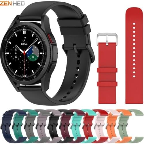 Silicone Strap For Samsung Galaxy Watch 4 Classic 42mm 46mm Replacement Watchband for Samsung Galaxy Watch 4 40mm 44mm