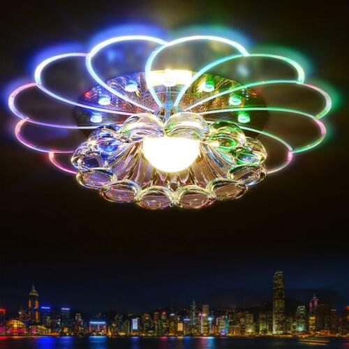 Luxury Crystal Led Ceiling Lights 100-240V Restaurant Aisle Living Room Balcony Lamp Modern Lighting For Home Decoration CL050
