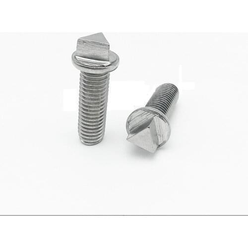 5pcs M8 stainless steel triangular head screw anti-theft screws countersunk flat head bolt lamp fitting bolts 25-50mm length