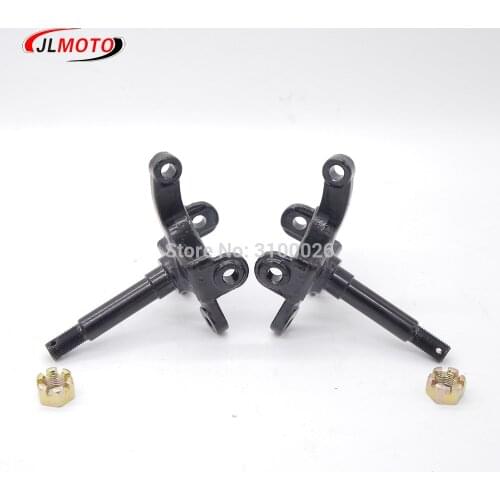 1Pair/2pcs Steering Strut Knuckle Spindle Fit For China ATV 50cc 70cc 110cc Disc Brake Wheel Hub Go Kart Buggy UTV Bike Parts