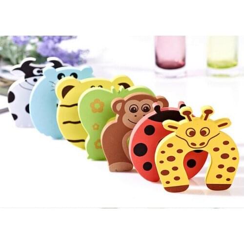 1 PCS Kids Cute Cartoon Animals Baby Infant Safety Protector Stopper Door Jammer Child Finger Corner Guard