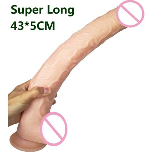 AMABOOM 43*5cm Super long huge dildos for women with suction cup realistic horse dildo super soft thick big dildo penis Sex Toys