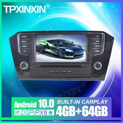 For VW Volkswagen PASSAT 2015-2018 Android 10.0 4+64G DSP Carplay Auto Radio Car GPS Audio Stereo Navigation Multimedia Headunit