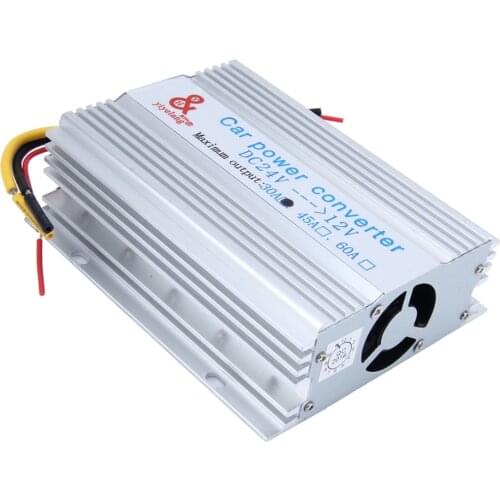 Car Power Supply DC 24V To 12V 30A Converter Step Down Inverter Transformer