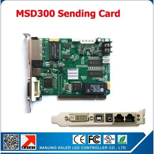 Free shipping full color MSD300 LED display sending card synchronous controller system for video led wall