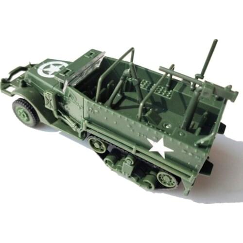1/72 M3 Half Track Armored Vehicle 4D Assembly Military Model Children Toy Kids Christmas Birthday Gift