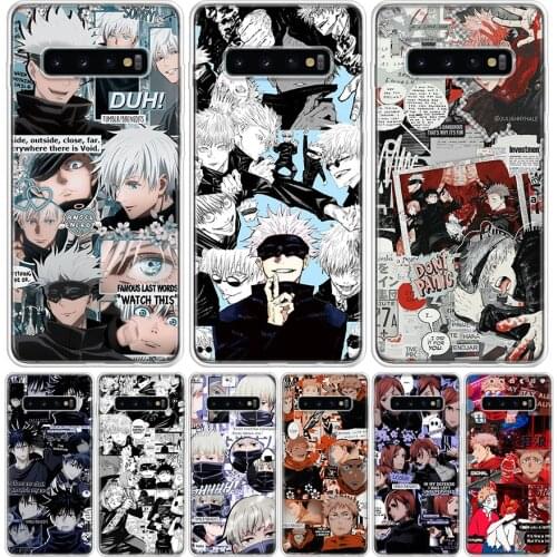Jujutsu Kaisen Anime Gojo Satoru Phone Case For Samsung Galaxy S10 S21 S20 FE Ultra Note 10 9 8 S9 S8 S7 Plus Lite Pro + J4 J6 C
