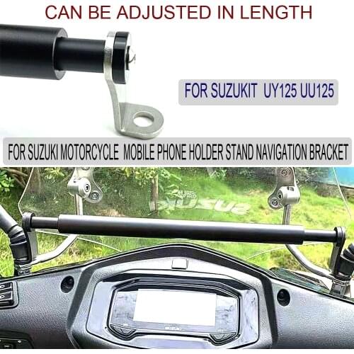 Motorcycle GPS/SMART PHONE Navigation GPS Plate Bracket Adapt Holde For Suzuki UY125 UU125 UY UU 125