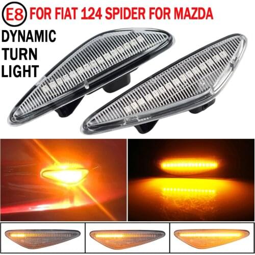 For Mazda 5 Premacy 6 MX-5 RX-8 Lafesta Highway For Fiat 124 Spider Led Dynamic Turn Signal Light Side Marker Sequential Lamp