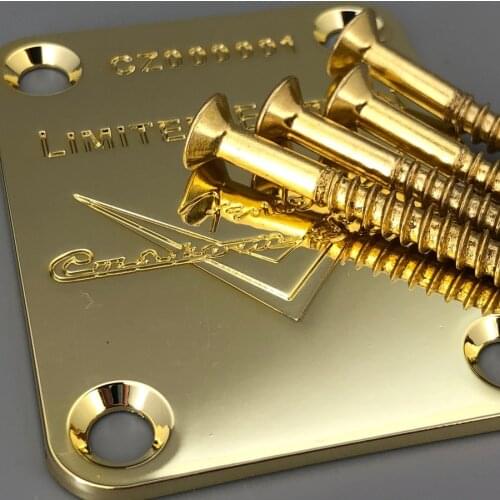 Guitar Neck Plate Custom Shop Limited Edition Gold For ST TL Guitar