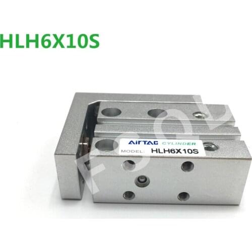 HLH6X5S HLH6X10S HLH6X15S HLH6X20S HLH6X25S HLH6X30S HLH6X40S HLH6X50S HLH6X60S Airtac compact slide cylinder HLH series