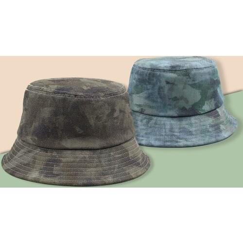 Summer Bucket hat camouflage Reversible Packable Sun Cap Fisherman Cap Fashion Travel Hike Beach Womens bucket hat Men