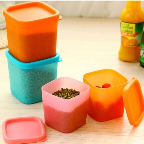 Small Square Crisper Seasoning Food Sample Box Sealed Snack Box