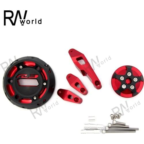 Motorcycle CNC Aluminum Left & Right Engine Plug Stator Protect Cover Accessories For Yamaha YZF R3 14-16 YZF-R3 2014 2015 2016