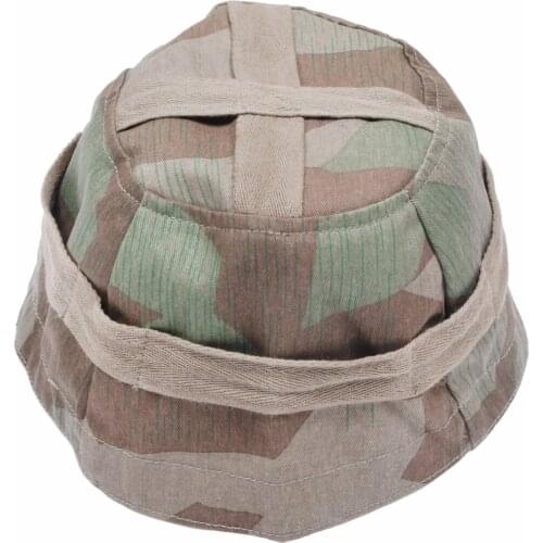 WWII GERMAN FALLSCHIRMJAGER PARATROOPER M38 HELMET COVER SPLINTER CAMO
