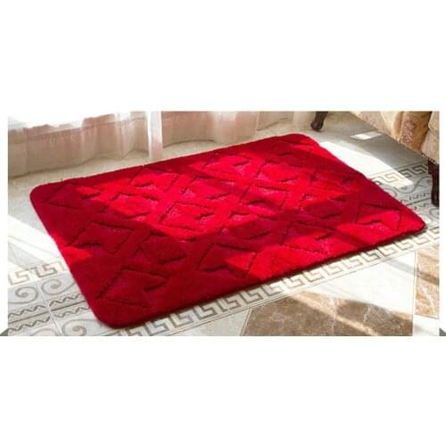 NiceRug Free Shipping Red Bow Microfiber Non-Slip Bathroom Livingroom Kitchen Floor Home Wedding Party Decoration Rug Carpet M