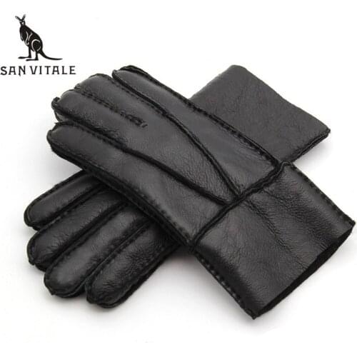 SAN VITALE Men's Fur Gloves