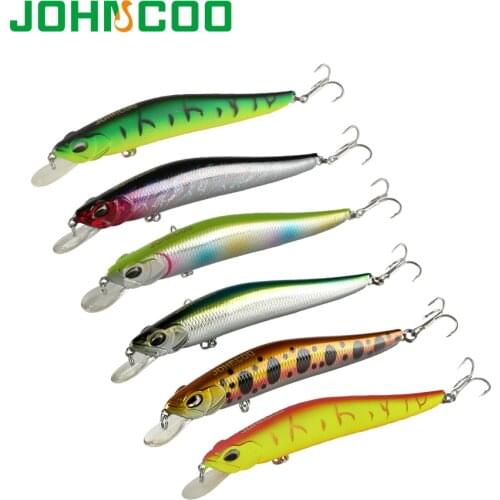 Minnow Hard Fishing Lure Artificial 120mm 14.3g Lifelike Wobblers with Sharp Treble Hooks Hard Baits Fishing Lure