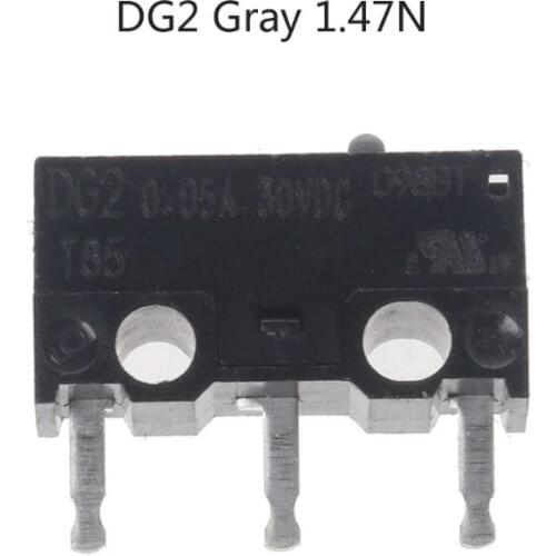 1PC Original CHERRY Mouse Micro Switch DG2 T85 0.05A 30VDC DG4 T85 1A 125VAC 1A30VDC DG2 DG4 Gray 1.47N Black 0.74N Point