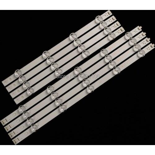 100% nuevo 1kit = 8 Uds (4A + 4B) Barra de retroiluminación LED para TV HC390DUN-VCFP1-21X 39LN5400 39LA6200 LG innotek POLA 2,0