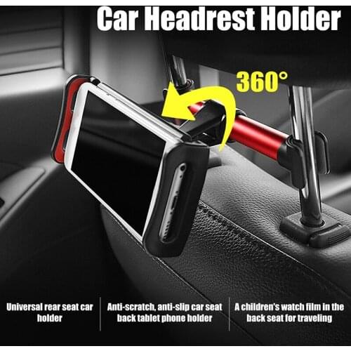 360 Degree Rotate Stand Auto Headrest Bracket Car Headrest Mobile Phone Tablet Holder Back Seat Stand for SmartPhone Tablet