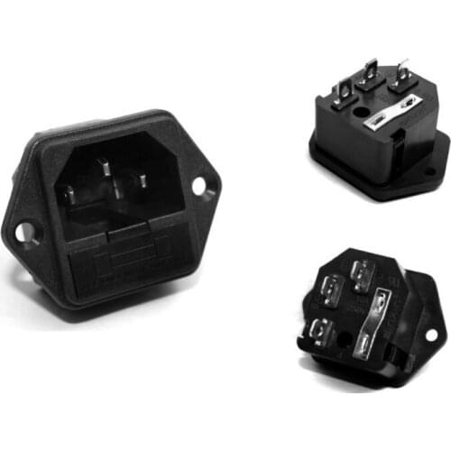 5pc AC power socket outlet with Fuse SS-8b