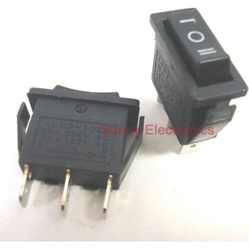 5pcs On/Off/On Rocker Switch 3 Position SPDT 12V