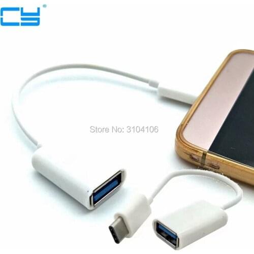 Type C to USB 2.0 OTG Adapter USB2.0 Type-C Data Cable Connector USB C Cable for Huawei P9 Xiaomi 4C 5 Samsung S8