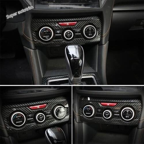 Accessories Interior Central Air Conditioner Button Switch Control Panel Cover Kit ABS Fit For Subaru Forester 2019 2020 2021