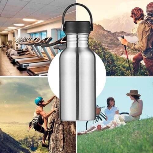350ml-750ml Stainless Steel Water Bottle Slim Flask Portable Hot Cold Water Bottle Cycling Sports Travel Home Drink Bottle