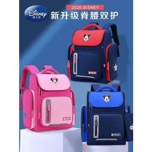 Disney Mickey School Bags For Boys Girls Minnie Star War Primary Student Shoulder Backpack Orthopedic Light Kids Gifts Mochila