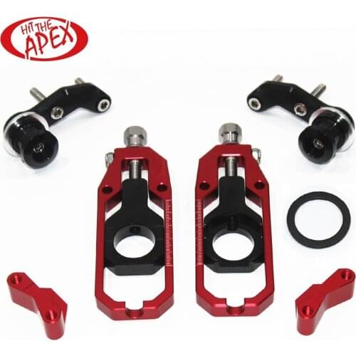 For Kawasaki Ninja ZX-6R 2005 2006 2007 2008 2009 2010 2011 2012 CNC Chain Tensioner Catena Adjuster with Spool Aluminium Alloy
