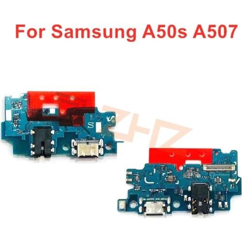 For Samsung Galaxy A50S A507 USB Charger Port Dock Connector PCB Board Ribbon Flex Cable Charging Port Component Replacement