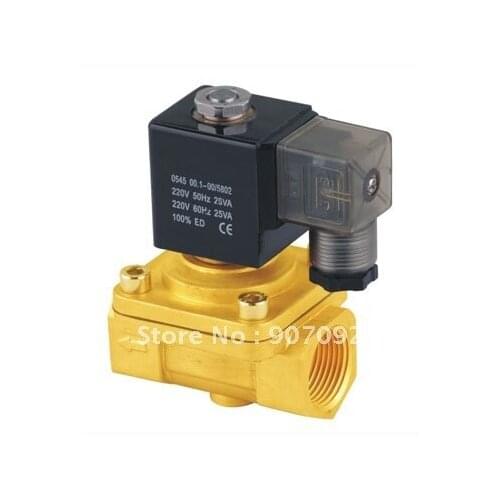 High Quality G3/4'' Two Position Two Way Solenoid Valves PU220-06A Solenoid Valve Brass